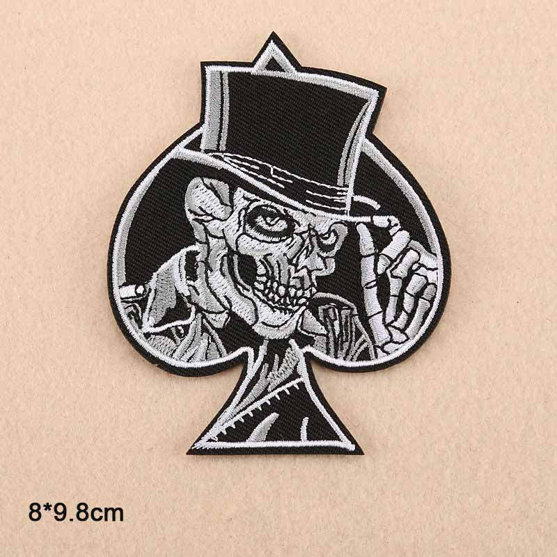 Patch Tête De Mort écusson Brodé Thermocollant Skull 105 - Etsy Polska