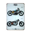 Plaque Décorative Moto Vintage - Motard Passion