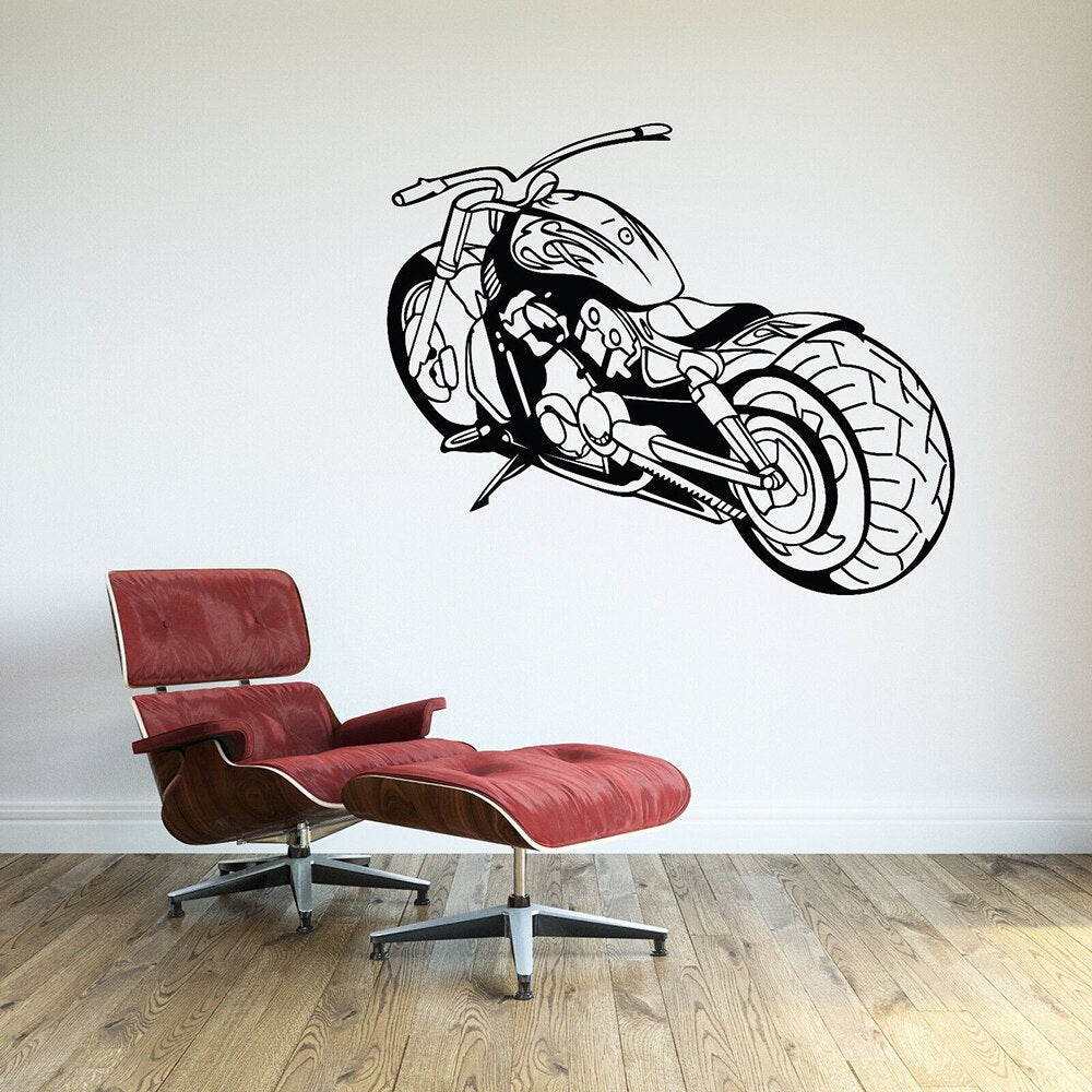Sticker Mural Moto Chopper | Motard Passion Sticker Mural Moto Chopper | Motard Passion
