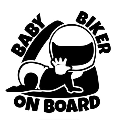 Sticker bébé à bord pour voiture Moto Cross 20 cm Blanc - Anakiss :  : Bébé et Puériculture