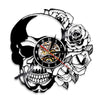 Horloge Murale Skull Romance - Motard Passion