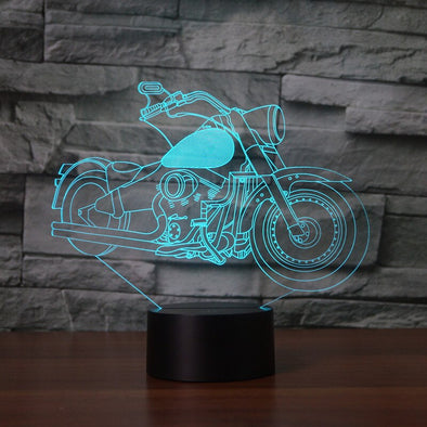 Lampe LED 3D Moto Harley - Motard Passion
