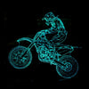Lampe LED 3D Moto Tout Terrain - Motard Passion