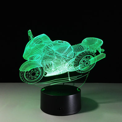 Lame LED 3D Moto Hayabusa - Motard Passion