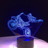 Lampe 3D Moto Freestyle - Motard Passion