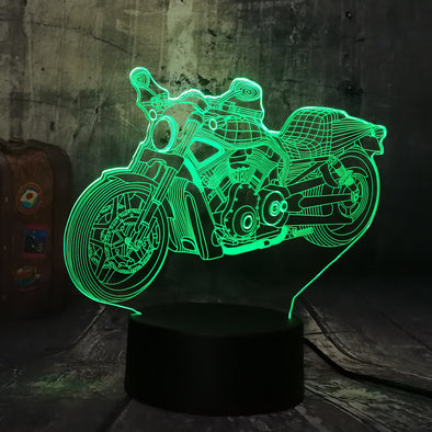 Lampe 3D Pilote Moto Cross