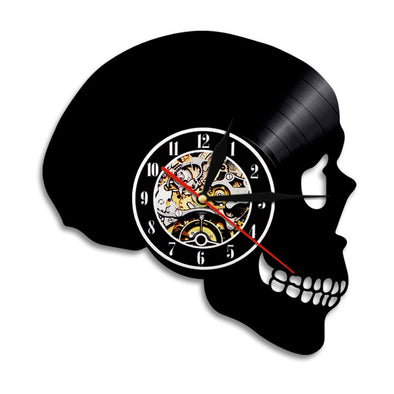 Horloge Murale Skull - Motard Passion